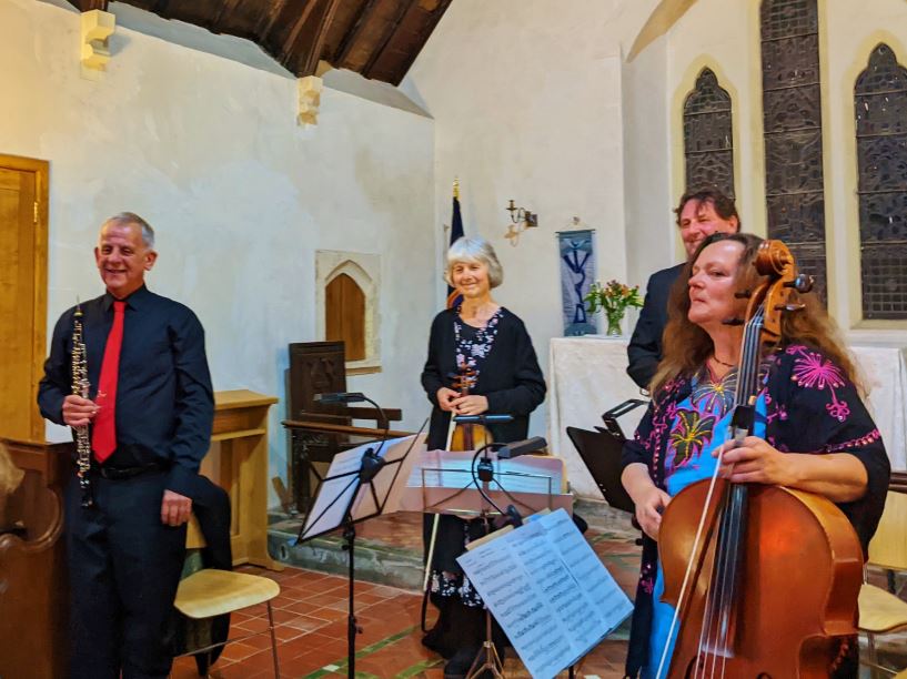 St Woolos Sinfonia principals oboe quartet receives applause